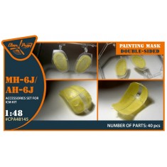 1/48 MH-6/AH-6J Double-Sided Paint Mask for ICM Kit