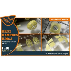 1/48 Handley Page HP.52 Hampden B.Mk.I Paint Mask for ICM Kit