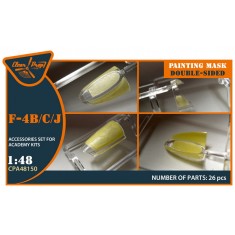 1/48 McDonnell Douglas F-4B/C/J Phantom II Double-Sided Paint Mask for Academy Kits