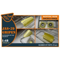 1/48 Saab JAS 39 Gripen Double-Sided Paint Mask for Italeri Kits