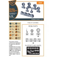 1/72 Kaman UH-2 A/B Seasprite (all versions) Wheel set