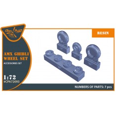 1/72 Amx Ghibli Wheel Set