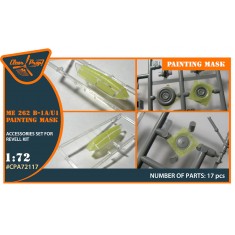 1/72 Me-262B-1A/U1 Paint Masks (yellow kabuki paper) for REVELL kit