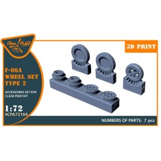 1/72 F-86A Wheel Set Type 2 for Clear Prop kits