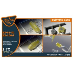 1/72 Ki-61-II, Ki-100-I Painting Mask for Finemolds FP17/FP19