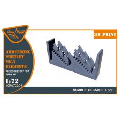 1/72 Armstrong Whitworth Whitley Mk.V Exhausts for Airfix Kits
