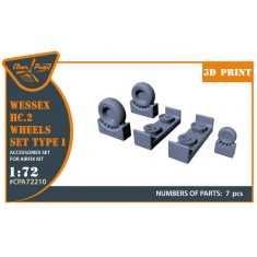 1/72 Westland Wessex HC.2 Type 1 Wheels for Airfix Kit
