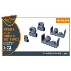 1/72 Westland Wessex HC.2 Type 2 Wheels for Airfix Kit