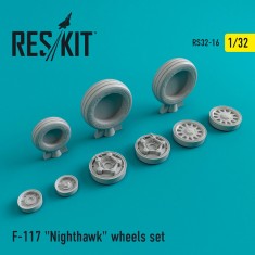 1/32 Lockheed F-117 "Nighthawk" Wheels set for Italeri/Revell/Testors/Trumpeter kits