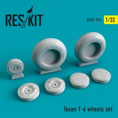 1/32 North American Texan T-6 Wheels set for Kitty Hawk kits