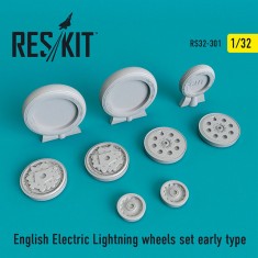 1/32 English Electric Lightning Wheels Early for Airfix/Trumpeter kits