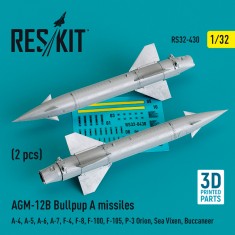1/32 AGM-12B Bullpup A Missiles (2 pcs) for A-4/5/6/7, F-4/8/100/105, P-3, Sea Vixen