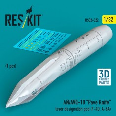 1/32 AN/AVQ-10 Pave Knife Laser Designation Pod (1pc) for F-4D/A-6A
