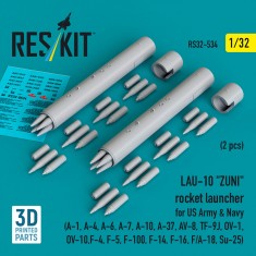 1/32 LAU-10 ZUNI Rocket Launcher for US Army/Navy (2pcs)
