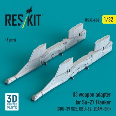 1/32 US Weapon Adapter for Su-27 Flanker (2pcs) GBU-39 SDB, GBU-62 (JDAM-ER)