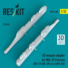 1/32 US Weapon Adapter for MiG-29 Fulcrum (2pcs) GBU-39 SDB, GBU-62 (JDAM-ER)