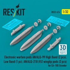 1/32 EA-18G Growler AN/ALQ-99 and AN/ALQ-218(V)2 EW Pods