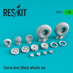 1/35 F4U Corsair / F6F Hellcat Land Based Wheels set for Airfix kits