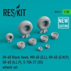 1/35 UH-60 (all versions) Wheels for Academy/Italeri kits