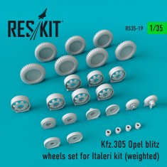 1/35 Kfz.305 Opel Blitz Wheels set for Italeri Kit (weighted)