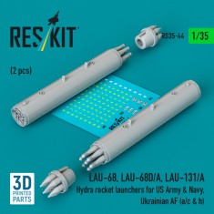 1/35 US/Ukrainian Lau-68, Lau-68D/A, Lau-131/A Hydra Rocket Launchers (A/C & H)