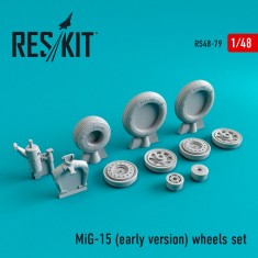 1/48 MiG-15 (early) Wheels Set for Hasegawa/Monogram/Tamiya/Trumpeter kits