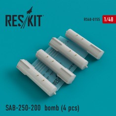 1/48 Su-7/17/24/25/27/30/34/MiG-21/27/Yak-38/Jak-130 SAB-250-200 Bomb (4 pcs)