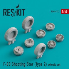 1/48 F-80 Shooting Star Type #2 Wheels for Hasegawa/Monogram/Hobby Boss/Bandai kits