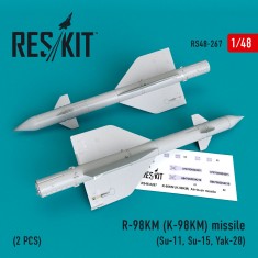 1/48 Sukhoi Su-11/15/Yak-28 R-98 KM (K-98KM) Missile (2pcs) for Trumpeter/Bobcat/Hobby Boss kits