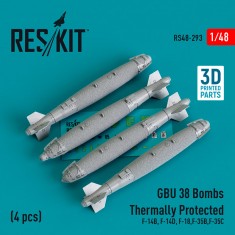 1/48 GBU 38 Bomb Thermally Protected (4pcs) for F-14B, F-14D, F-18, F-35B, F-35C