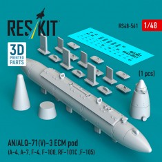 1/48 AN/ALQ-71(V)-3 ECM Pod for A-4/A-7/F-4/F-100/RF-101C/F-105