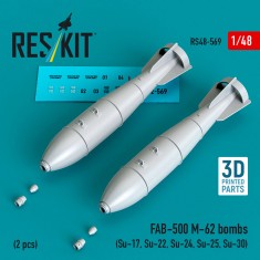 1/48 FAB-500 M-62 Bombs (2pcs) for Su-17/Su-22/Su-24/Su-25/Su-30