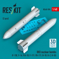 1/48 B83 Nuclear Bombs (2pcs) for F-15E/F-16/F/A-18/F-111/FB-111/B-1B/B-2/B-52