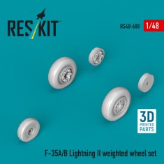 1/48 F-35A/B Lightning II Weighted Wheels