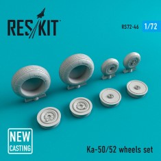1/72 Ka-50 (52, all versions) Wheels for Hobby Boss/Zvezda/Dragon/Esci/Tamiya kits