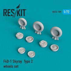 1/72 Douglas F4D-1 Skyray Type 2 Wheels set for Tamiya/Airfix kits