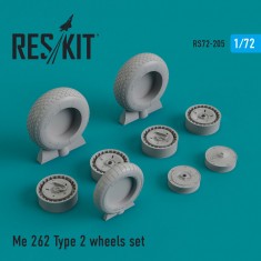 1/72 Me.262 Type 2 Wheels set for Academy/Airfix/Hasegawa/Revell/Hobby Boss/Smer kits