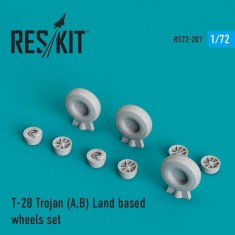 1/72 North American T-28 Trojan (A,B) Land Based Wheels set for Sword/Heller kits