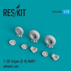 1/72 North American T-28 Trojan (C-D) NAVY Wheels set for Sword/Heller kits