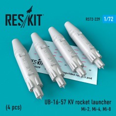 1/72 UB-16-57 KV Rocket Launcher (4pcs) for Hobby Boss/Zvezda Mi-2/4/8