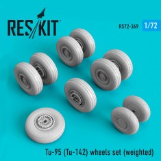 1/72 Tupolev Tu-95 (Tu-142) Wheels Set (Weighted)
