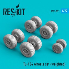1/72 Tupolev Tu-134 Wheels Set (Weighted)