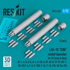 1/72 LAU-10 ZUNI Rocket Launcher for US Army/Navy (2pcs)