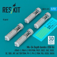 1/72 Mk-54 Depth Bombs 350lb (4pcs)