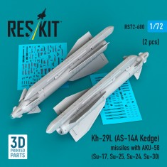 1/72 Kh-29L (AS-14A Kedge) Missiles with AKU-58 (2pcs)