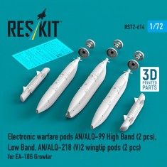 1/72 EA-18G Growler AN/ALQ-99 and AN/ALQ-218(V)2 EW Pods