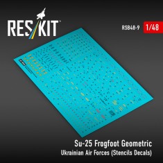 1/48 Su-25 Frogfoot Geometric Ukrainian AF (Stencils Decals)