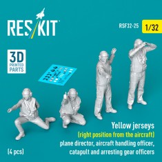 1/32 USN Carrier Air Operations 'Yellow Jersey' (Right position from aircraft) 4 Figures