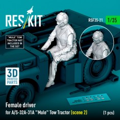 1/35 Female Driver for A/S-32A-31A Mule Tow Tractor (scene 2)