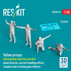 1/48 USN Carrier Air Operations 'Yellow Jersey' (Left position from aircraft) 4 Figures